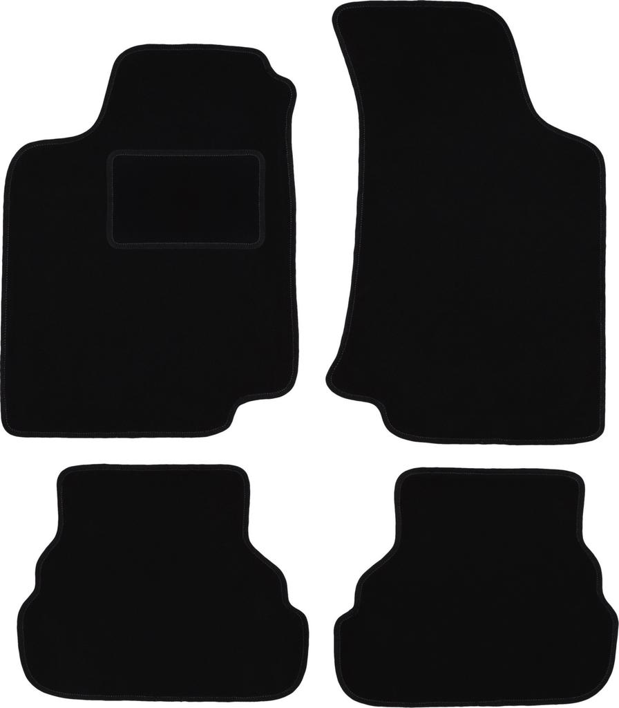 Black velour floor mats for: Volkswagen Golf III cabrio, hatchback, station wagon (1993-2002)