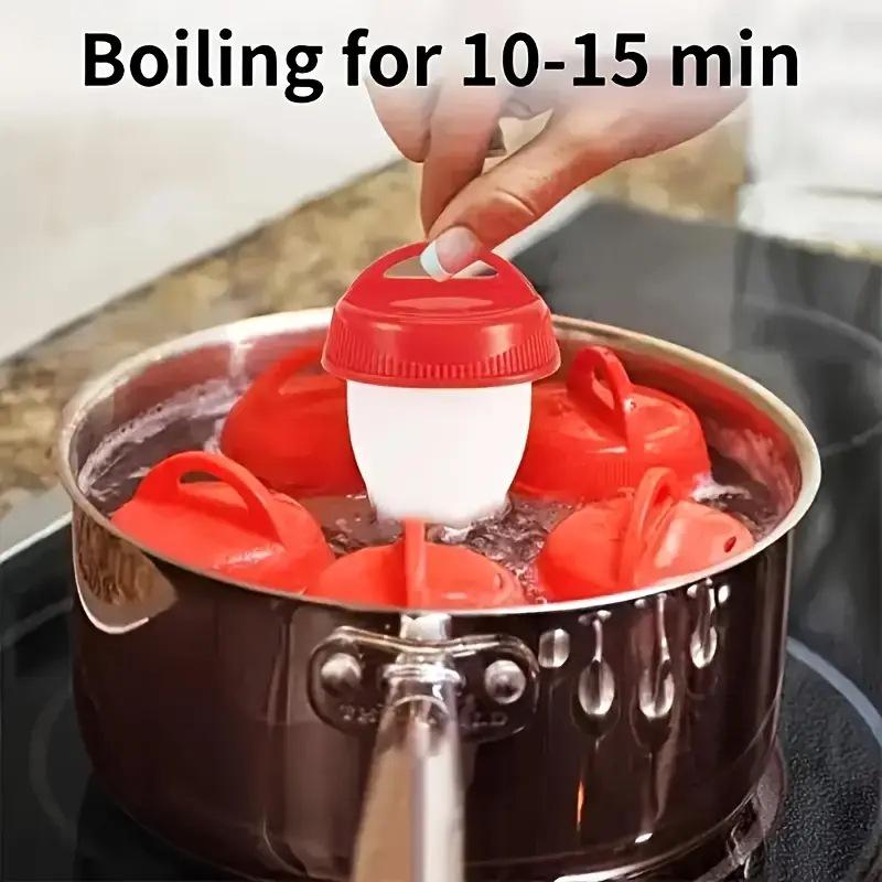 Non-Stick Food Grade Silicone Egg Boiler - High-Temperature Resistant Egg Cooker