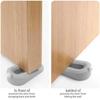 Removable Door Stopper Silicone Material Anti-Collision Stopper Rear Retainer Doorstops  For Carpet
