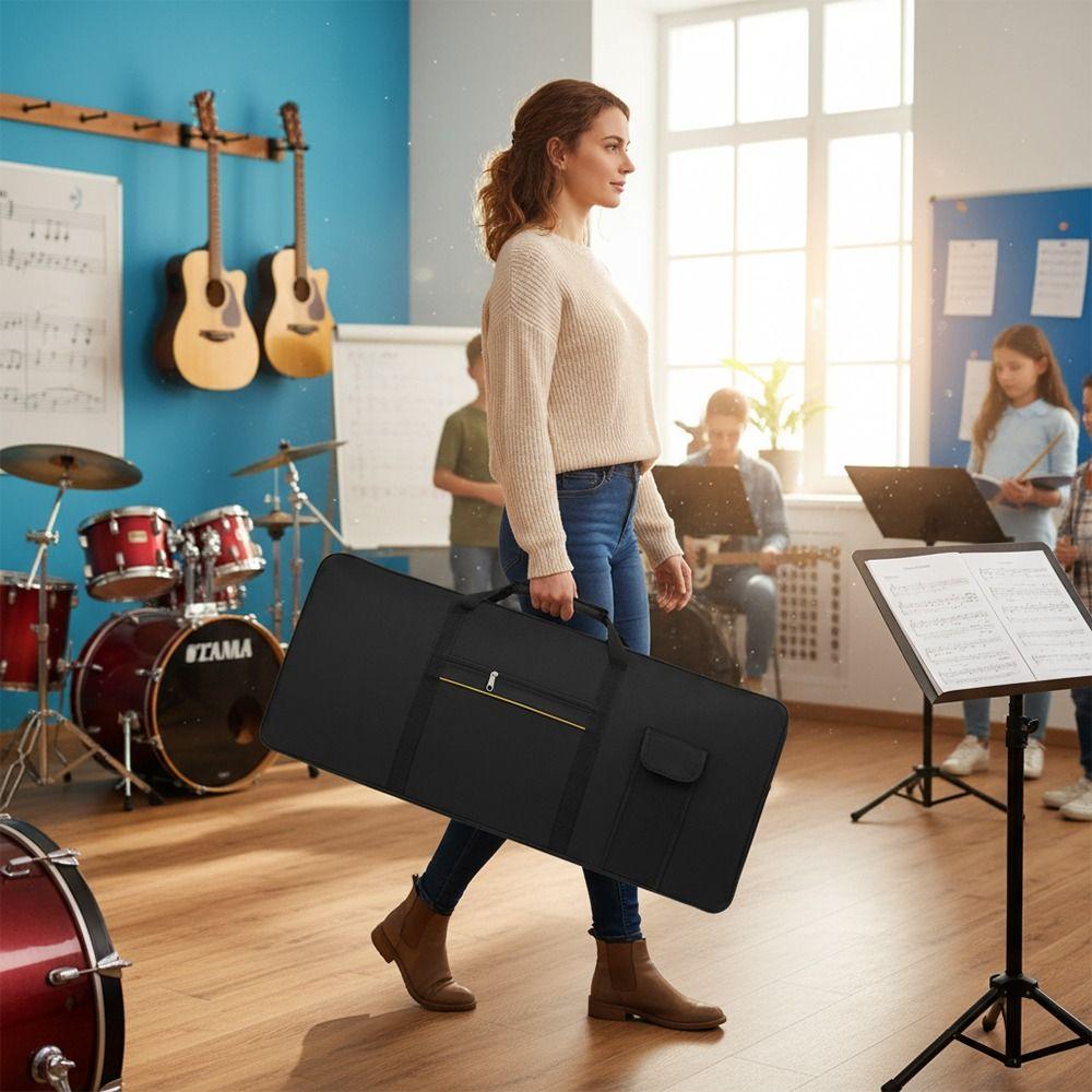 Oxford cloth Keyboard Storage Bag Black Electronic Piano Bag Instrument Protective Bag  Universal