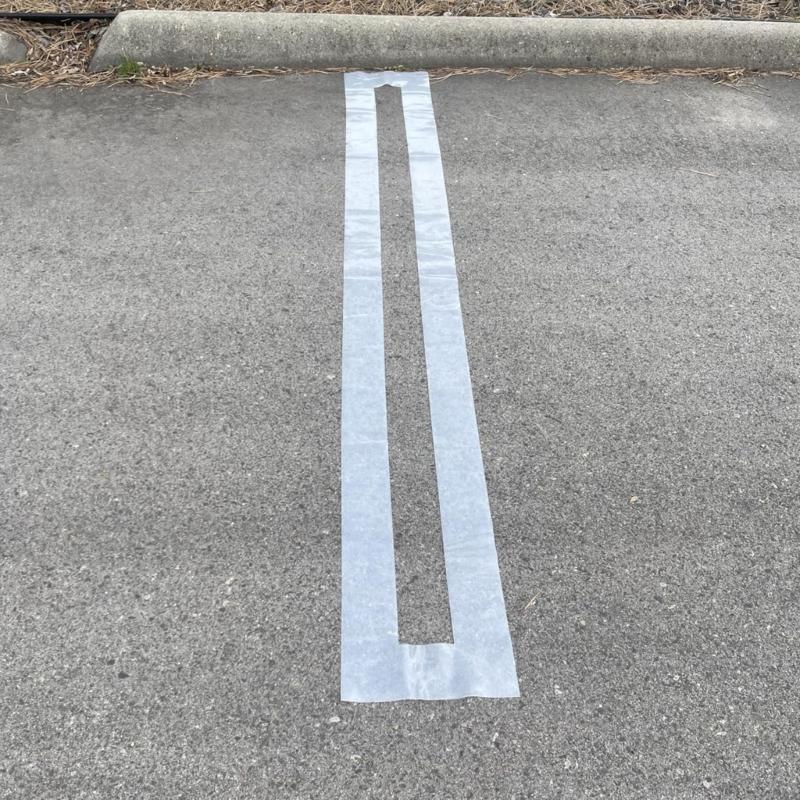 Parking Lot Line Stencil Template Road Marking Tool Folding Straight lines Template for Parking Area and Warehouses