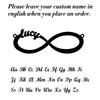 Lemegeton Custom Name Infinity Bracelet For Women Personalized Bangle Stainless Steel Jewelry Couple Bracelet Valentins Day Gift