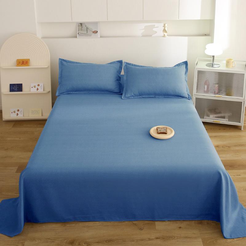 

Простыня, летняя цельная современная простая однотонная хлопчатобумажная кровать, комплект из четырех предметов, одеяло для общежития, постельные принадлежности 120×240cm