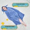 Children's Hooded Coral Fleece Bathrobe - Absorbent Baby Towel Wrap for Bath & Swim