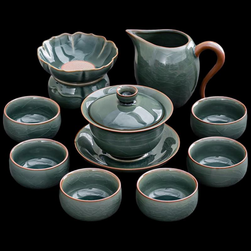 Woding Ge Kiln Luxury Ceramic Tea Set
