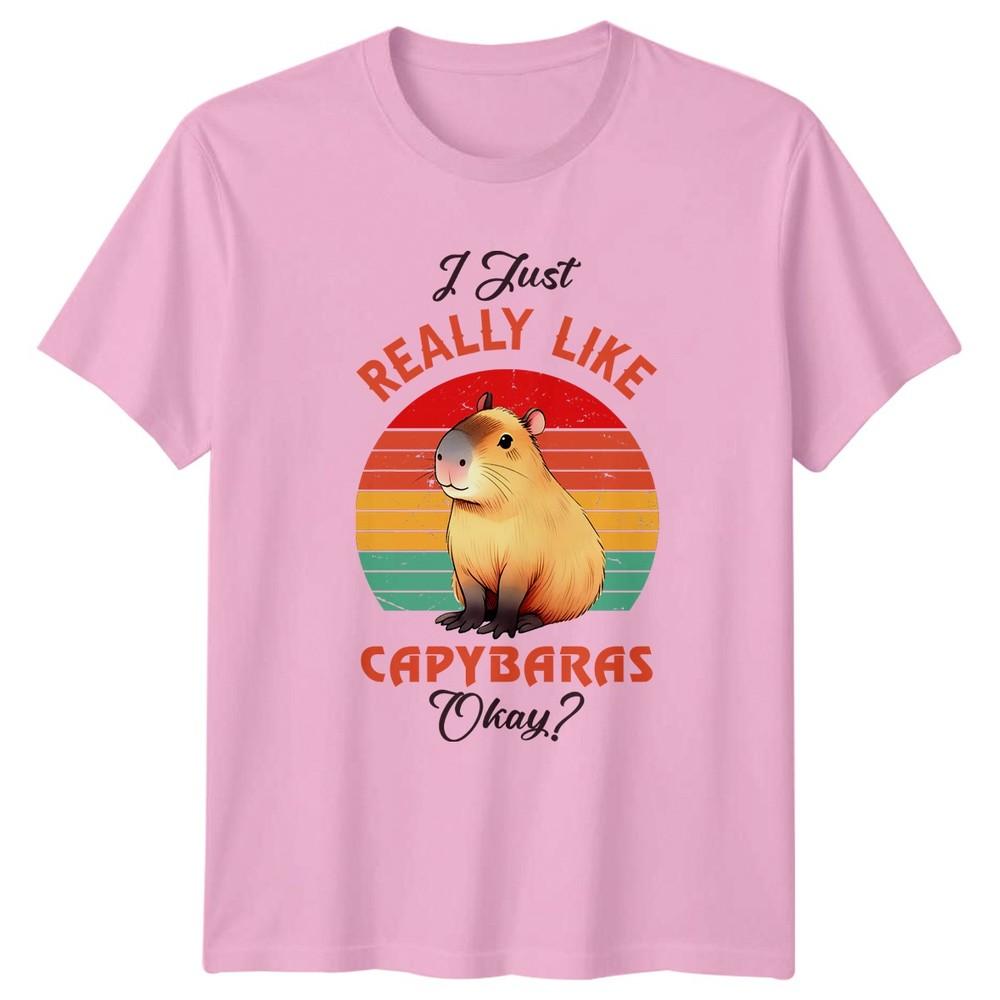 I Just Really Like Capybaras TShirt Capybara Birthday Gift For Him