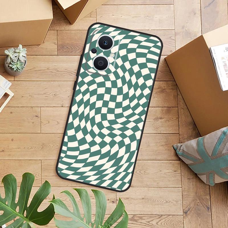 Crazy Checkered Phone Case For OPPO Reno 14 12 11 13 F 10 Pro 8T 7 8 Lite OPPO Find X8 X6 X5 X9 Pro Cover