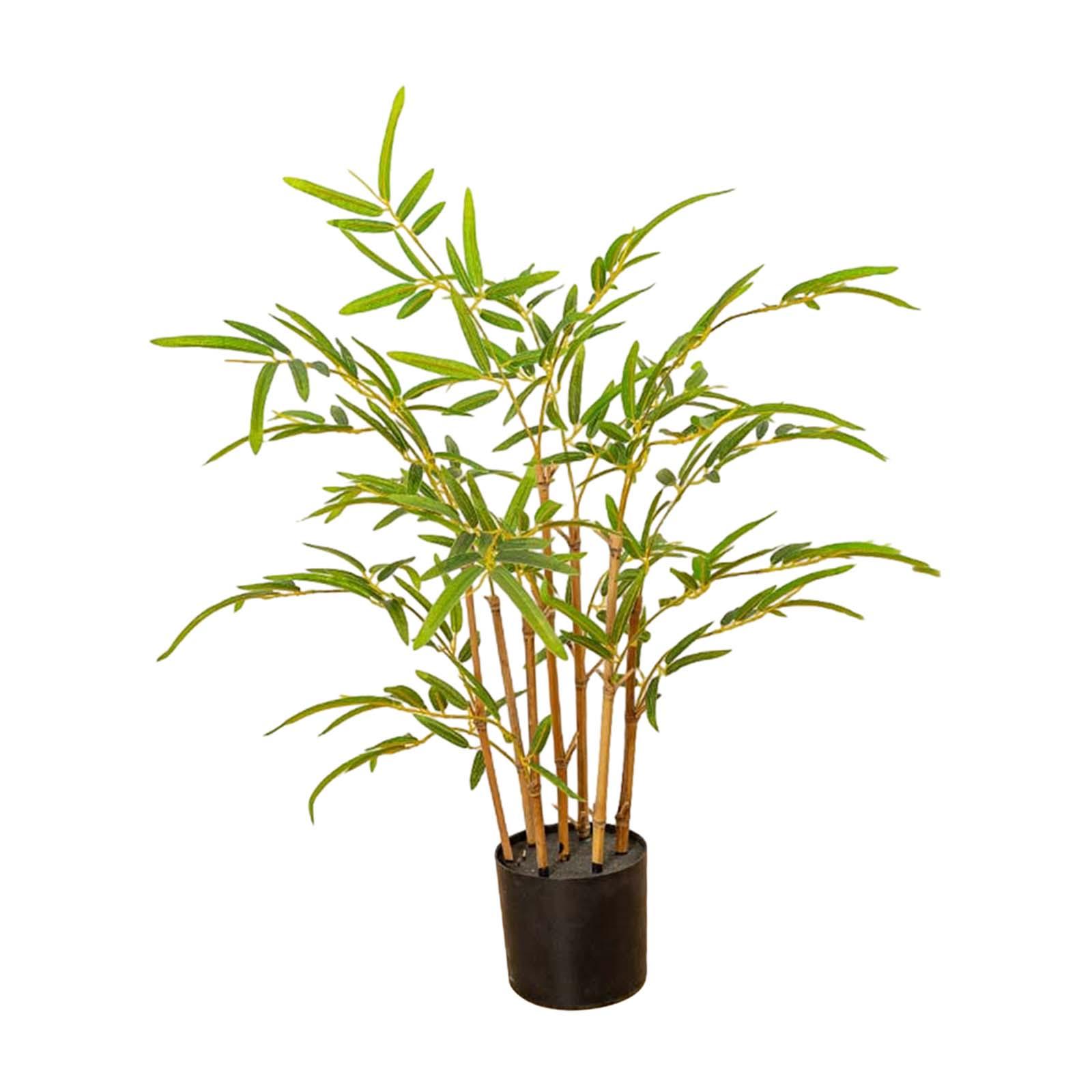 Artificial Bamboo Tree Simulation Fake Potted Tree for Yard Desktop Garden 0.6m High
