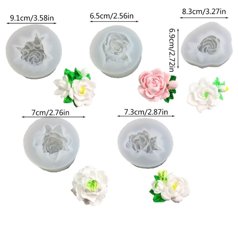 Gardenias Jasmine Silicone Chocolate Mould Cake Decorating Baking Accessories