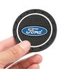 2Pcs Car Anti-Slip Water Cup Pad Bottle Holder Mat Coaster For Ford Fusion Taurus Focus Mk2 3 7 Mondeo F150 Mustang Transit Kuga