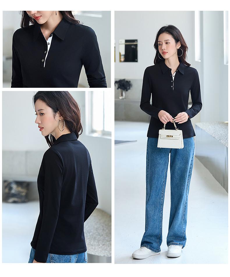 Herbst 2025 Vielseitiges lässiges Langarm-Poloshirt - Lockeres & stilvolles Design
