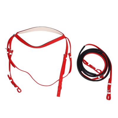 Koňská ohlávka PVC PU kůže Nylonová koňská uzda s koňskou otěží pro koňské vybavení a potřeby