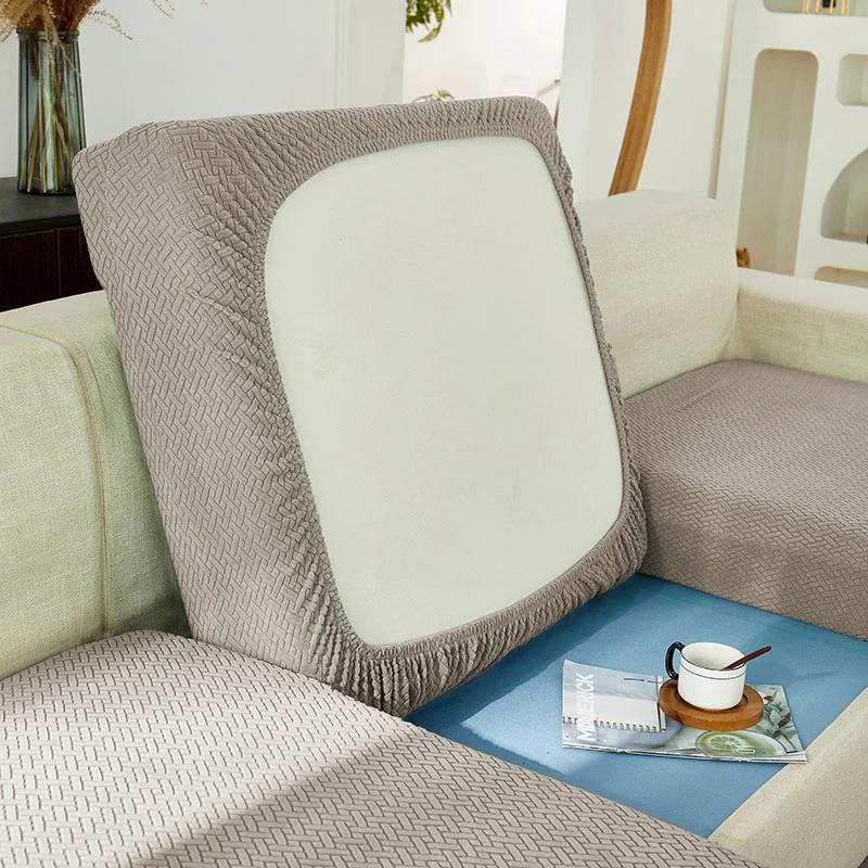 Jacquard Sofa Seat Cushion Cover Furniture Protector Covers For Living Room Washable Stretch Sofas Cover sofa slipcovers
