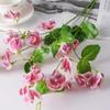 Plastic Artificial Pea Flowers 55cm Fake Flower Silk Pea Blossom Branch  Office Desktop Decoration