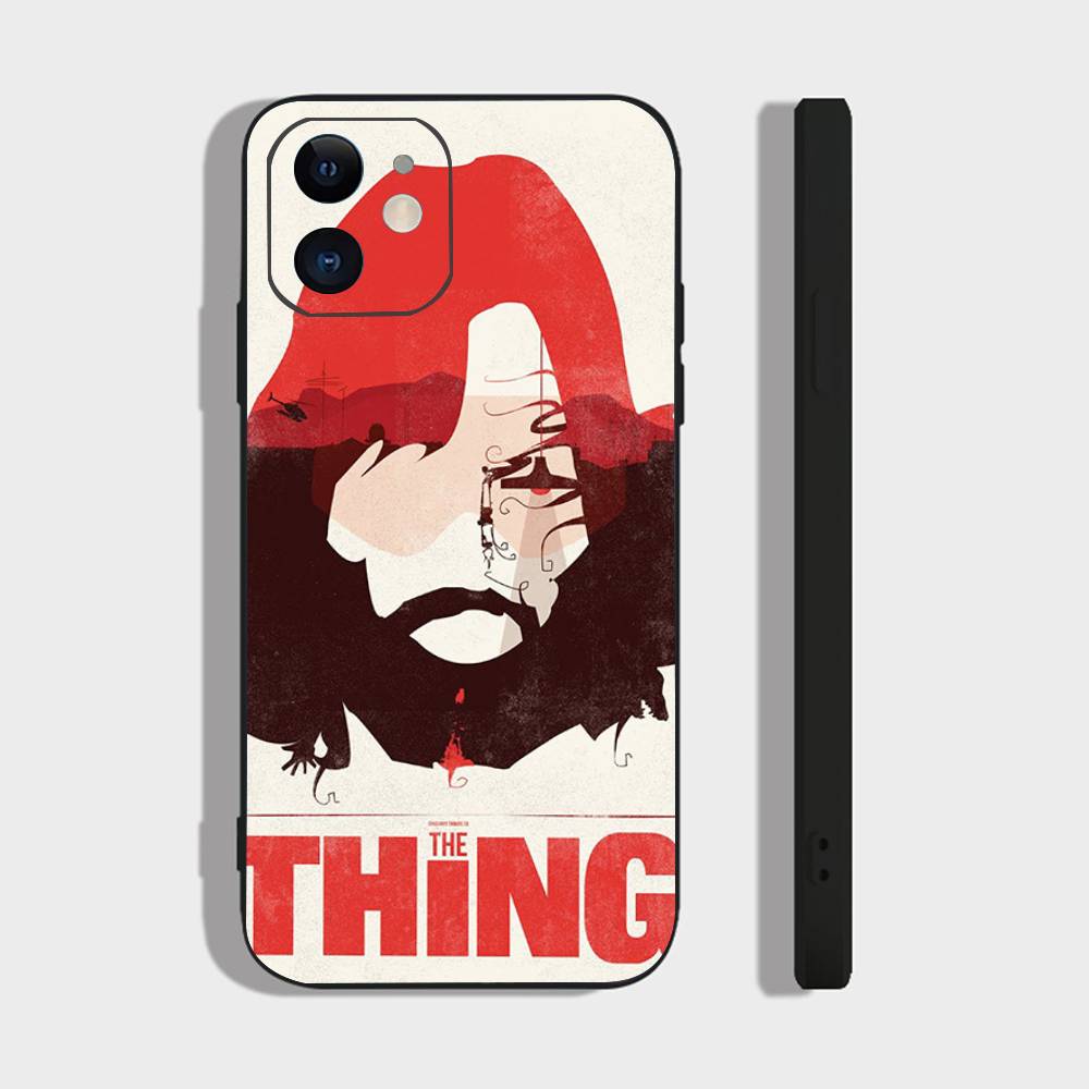 The T-Thing - John Carpenter Thriller Movie Phone Case For IPhone 17 Air 16 15 14 13 Pro Max 11 12 Black Silicone Cover