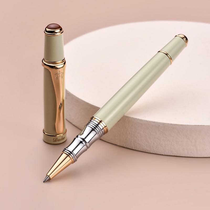 Duke Высококачественная Многоцветная На Выбор Золотой Зажим Металлическая Ручка Роллер Пишущая Ручка белый