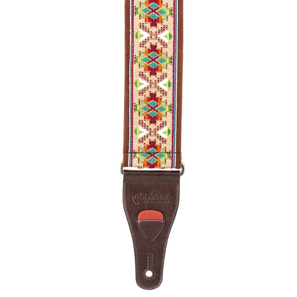 STRAPS Guitar 6cm LOLLAPALOOZA II BEIGE RightOn! Strap, Wide, 90-150cm Long,