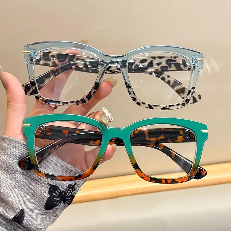 New Fashionable Hd Metal Frame Women'S Reading Glasses Retro Neutral High Quality Anti Blue Light Presbyopia Glasses
