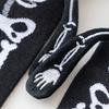 Creative Embroidery Skeleton Hand Design Cotton Halloween Ankle Socks Unisex Comfortable Casual Wear Party Accessory