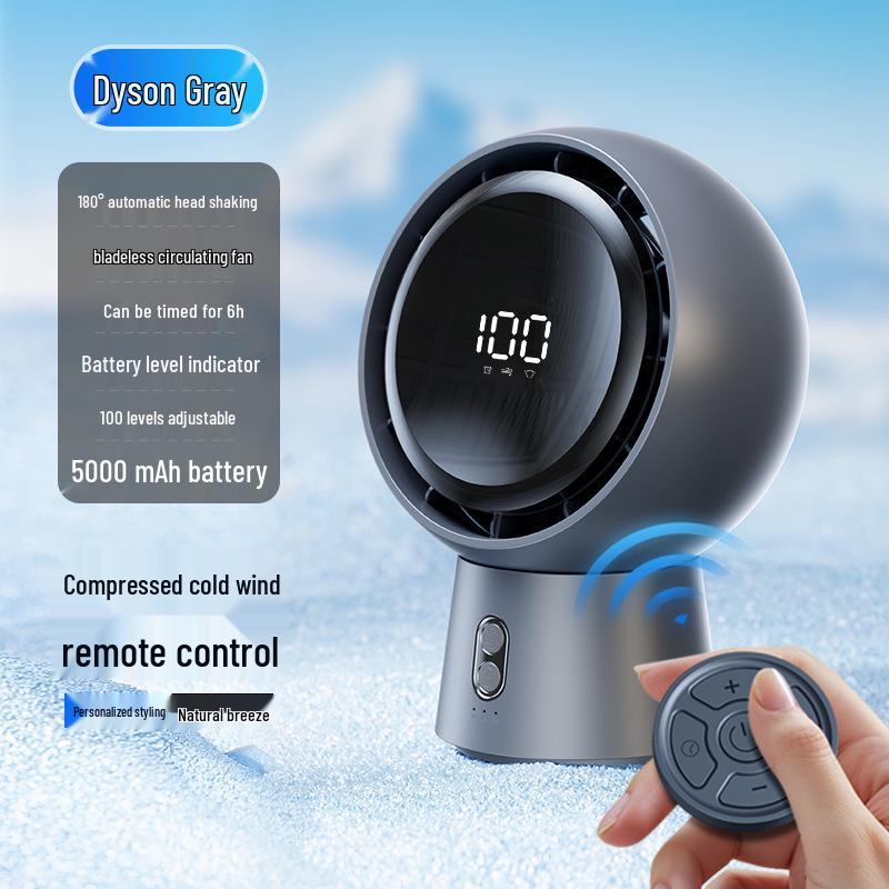 25-Year Mini Rechargeable High-Speed Desktop Fan with Timer