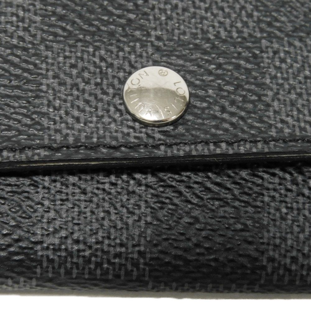 Used 12564 Multicles 6 N62662 7949 Old Model Logo Black Gray 6-Row Black Damier Graphite Noir Men's from Japan AUTHENTIC