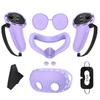 Silicone Cover Set Controller Grips VR Shell Cover VR Silicone Case for Meta Quest 3S VR Headset Accessories