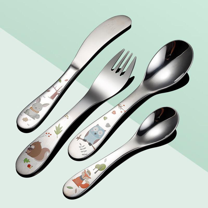 Cute Kids' 304 Stainless Steel Cutlery Set