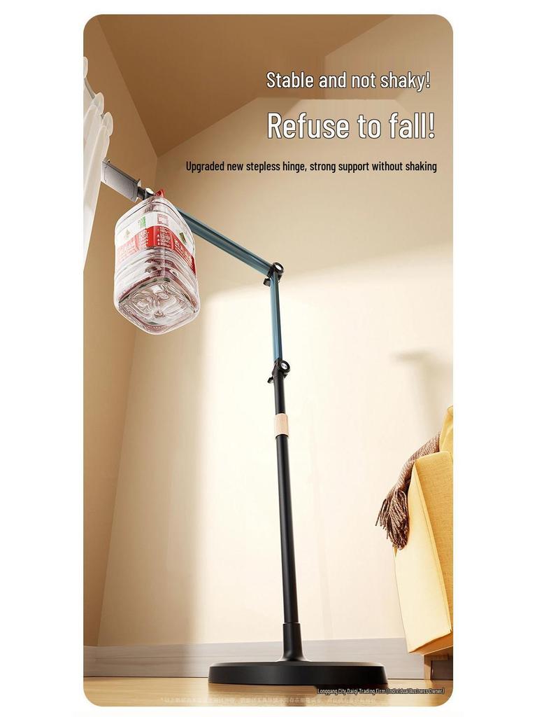360° Rotating Floor-Standing Phone Stand for Live Streaming & Overhead Shots