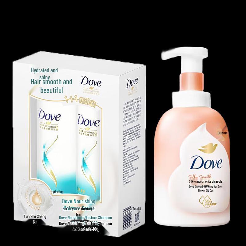 

Dove White Peach Shower Foam & Hydrating Shampoo Set