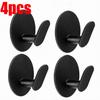 1/1pc Bathroom Stainless Steel Robe Hook Multi-Purpose Adhesive Wall Towel Hook Home Kitchen Hardware Sundries Storage Hooks
