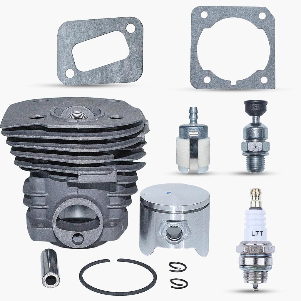 44mm Cylinder Piston Pin Ring Kit For Husqvarna 350 351 353 346 For Jonsered CS 2150 2149 2152 2153 Chain Saw Nikasil Plated Parts
