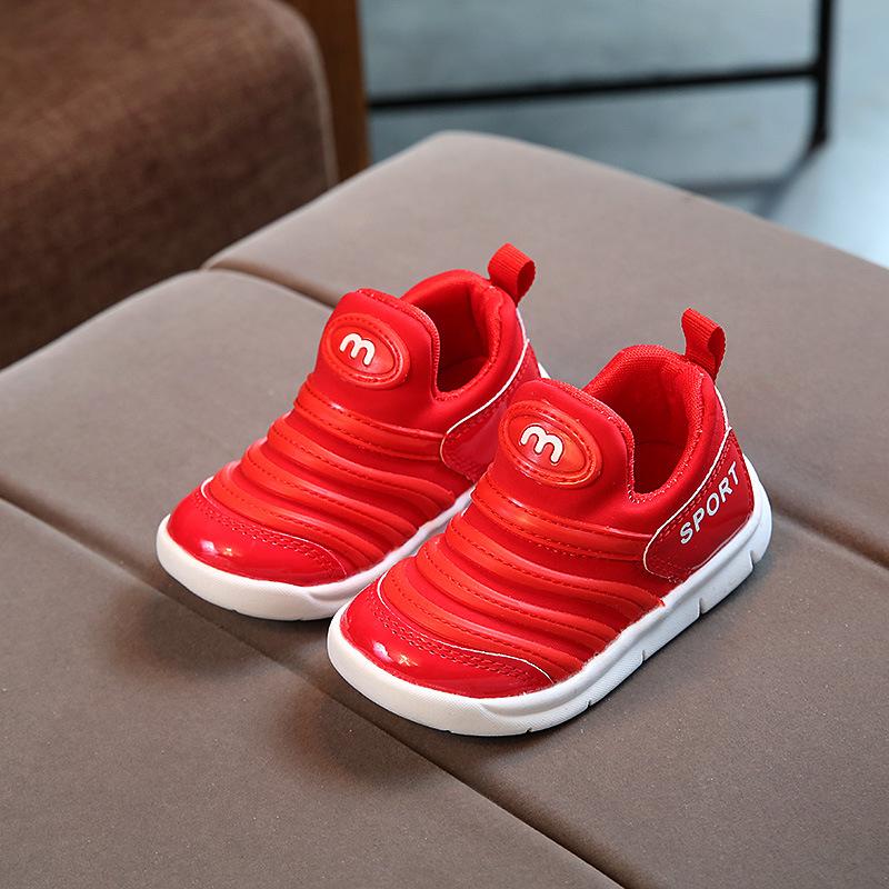 Spring, Autumn and Summer Children's Caterpillar Classmates Girl Baby Toddler Shoes Single Shoes Boys Sneakers Breathable Soft Sole