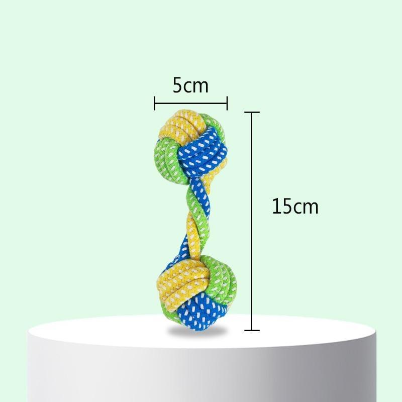 Nibble Pet Dog Toy Puppy Tooth Cleaning Rope Knot Dog Training Toys Resistant Dog Rope Toys Grinding Teeth Pet Cotton Rope