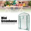 Greenhouse Replacement Cover with Roll Up Zipper Door, Clear PVC Mini Plant Cover for Gardening Plants 2 Tier Shelves 27x19x36in