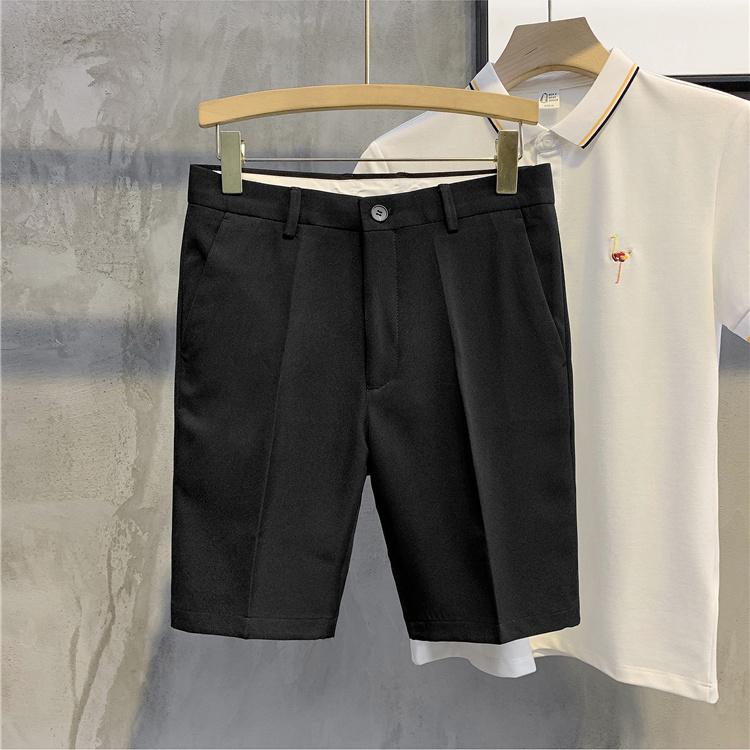 

Ice Silk Shorts Men s Summer Trousers Men s Three-point Pants Men s Cool Thin Fashion Casual Pants Men 28 чорний
