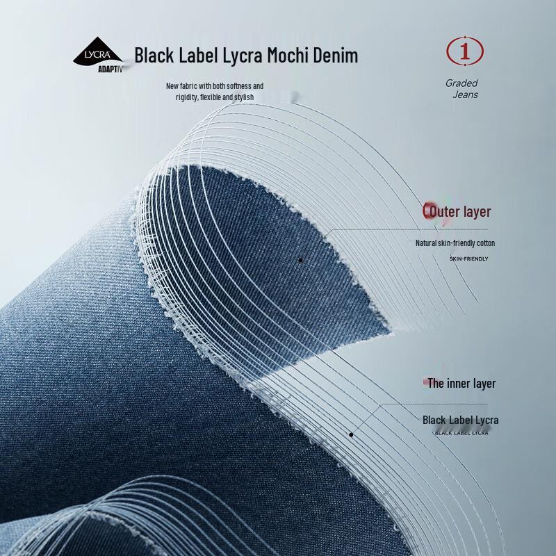 Chuyu Women's Mid-Low Waist Lycra Straight-Leg Jeans