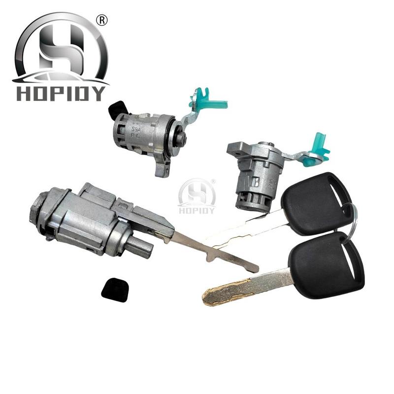 yw2 for Honda CRV car full car lock ignition lock cylinder 2 door lock cylinder 3 hole key auto parts
