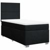 Vidaxl Continental Bed With Mattress, Black, Fabric, 80X200 Cm