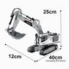 RC Excavator 14 Channel 3 IN 1 RC Engineering Car Remote Control Crawler Truck Alloy Excavator RC Model Car Toy Christmas Gift