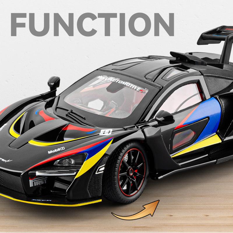 1/24 McLaren Senna GTR 2025 Alloy Model Car Toy Diecasts Metal Casting Sound and Light Car Toys for Children Vehicle