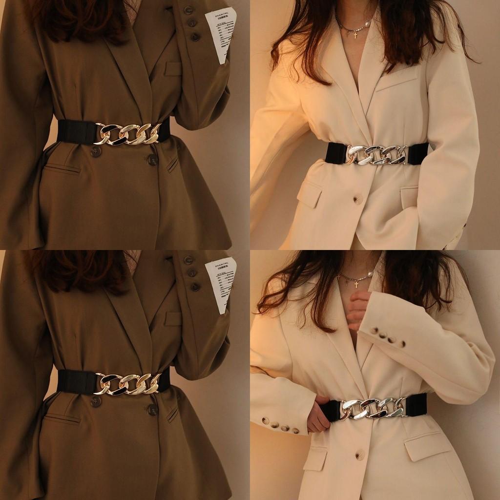 Stylish Black Pu Waist Belt For Women With Smooth Buckle Retro Design And Versatile Outfit Enhancer