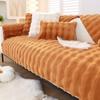 Thicken Rabbit Plush Sofa Cover Nordic Solid Color Sofa Towel Covers Non-slip Couch Slipcovers Sofa Towel for Living Room Decor