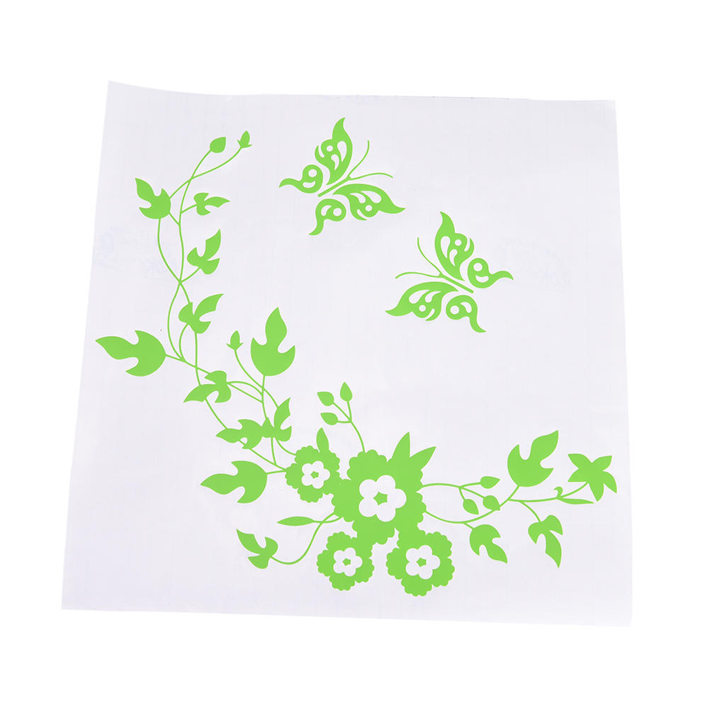 Flower Toilet Seat Wall Sticker Bathroom Decoration Decals Decor Butterfly