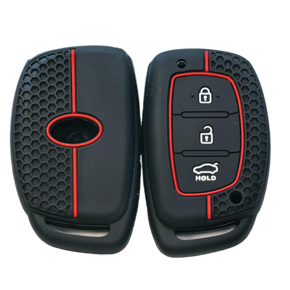 3/4 Buttons Silicone Car Remote Key Case Cover for Hyundai Creta Ix35 Ix45 I10 I30 I40 Tucson Santa Fe Rena Sonata Elantra