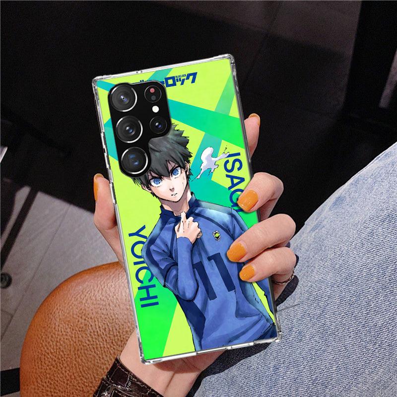 Hot Anime Blue Lock Phone Case For Samsung Galaxy S24 S25 Edge S26 Ultra S23 S22 S21 Plus S20 FE + Personalized Print Cover Gala