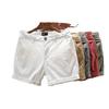 Men's Casual Slim Fit Three-Quarter Beach Shorts - Trendy Summer Workwear Style, Slightly Elastic