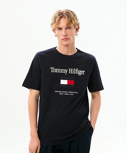TOMMY HILFIGER Flag Embroidered T-Shirt (T12G0Tpo300Mt1Dw5)