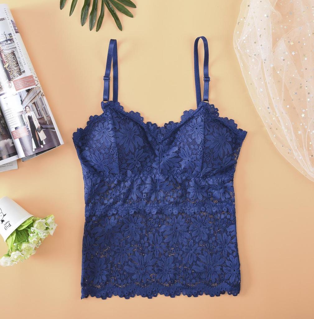 Lace Backless Camisole Top with Padded Bra – Women's Inner Wear & Sports Bra