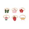 36Pcs Children Rings With Box Adjustable Rings Set Little Girls Cute Colorful Rings Dress Up Kids Gifts Jewelry Toy Finger Rings