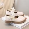 Summer New Fashion Girls Comfortable Soft Sole Leather Shoes